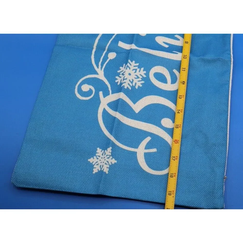 Merry Christmas Believe Snowflake Winter Blessed Lumbar Pillow Case‎